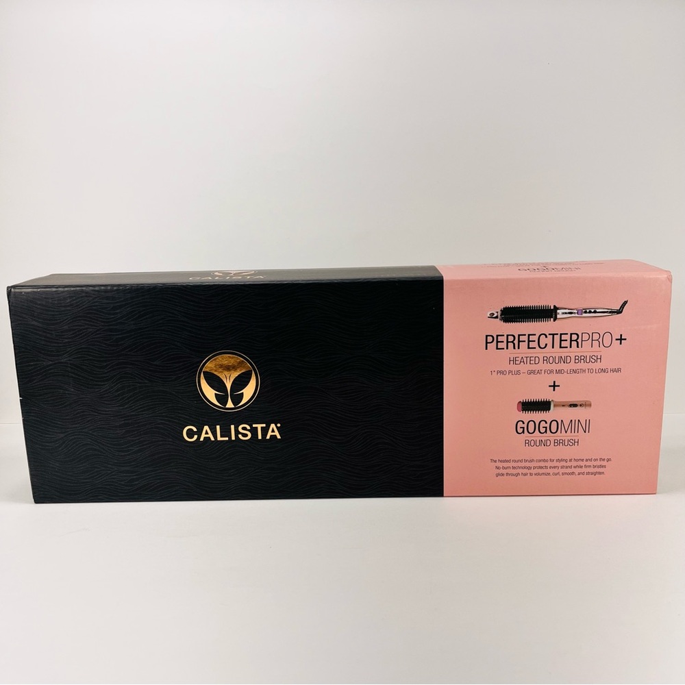 Calista PerfectorPro+ Heated Round brush AND GogoMini Round Brush Set Curling - Picture 2 of 8